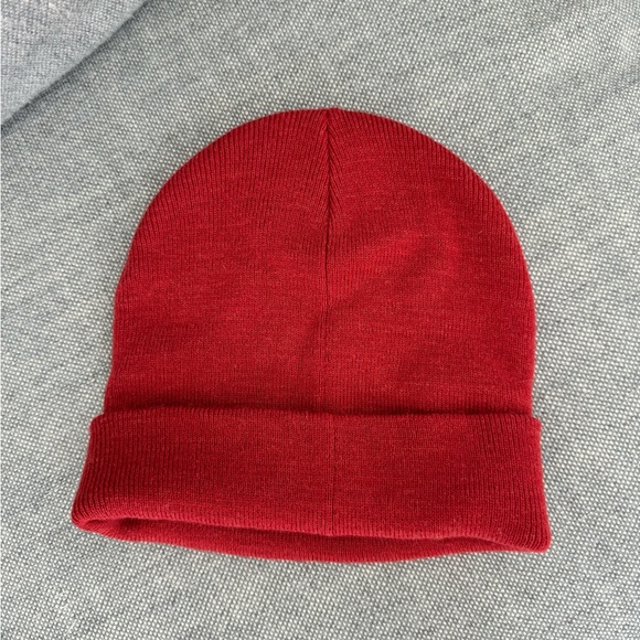 Uniqlo Kids Orange/Red Heat-tech Beanie - Picture 1 of 4